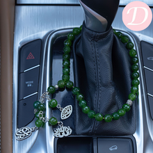 Load image into Gallery viewer, &quot;Masha&#39;Allah&quot; Car Pendant - Green Jade Stone
